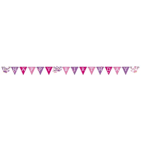amscan Partykette Eule 180 x 15 cm