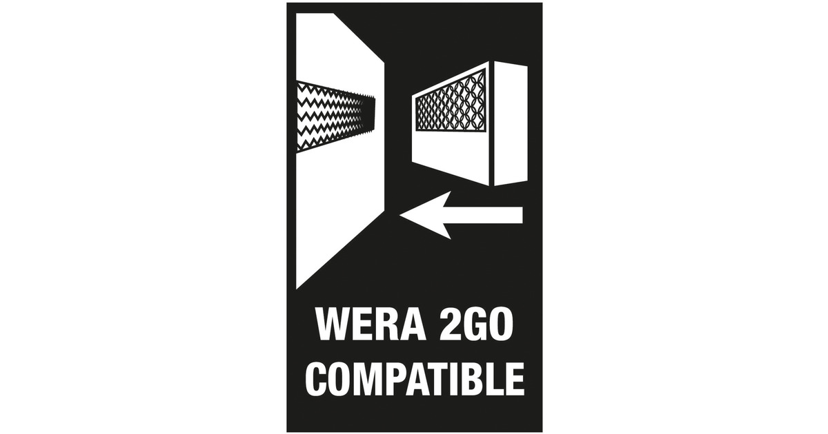 WeraKraftform Kompakt Vario RA, 7‑delig bitset  (Zwart/groen)