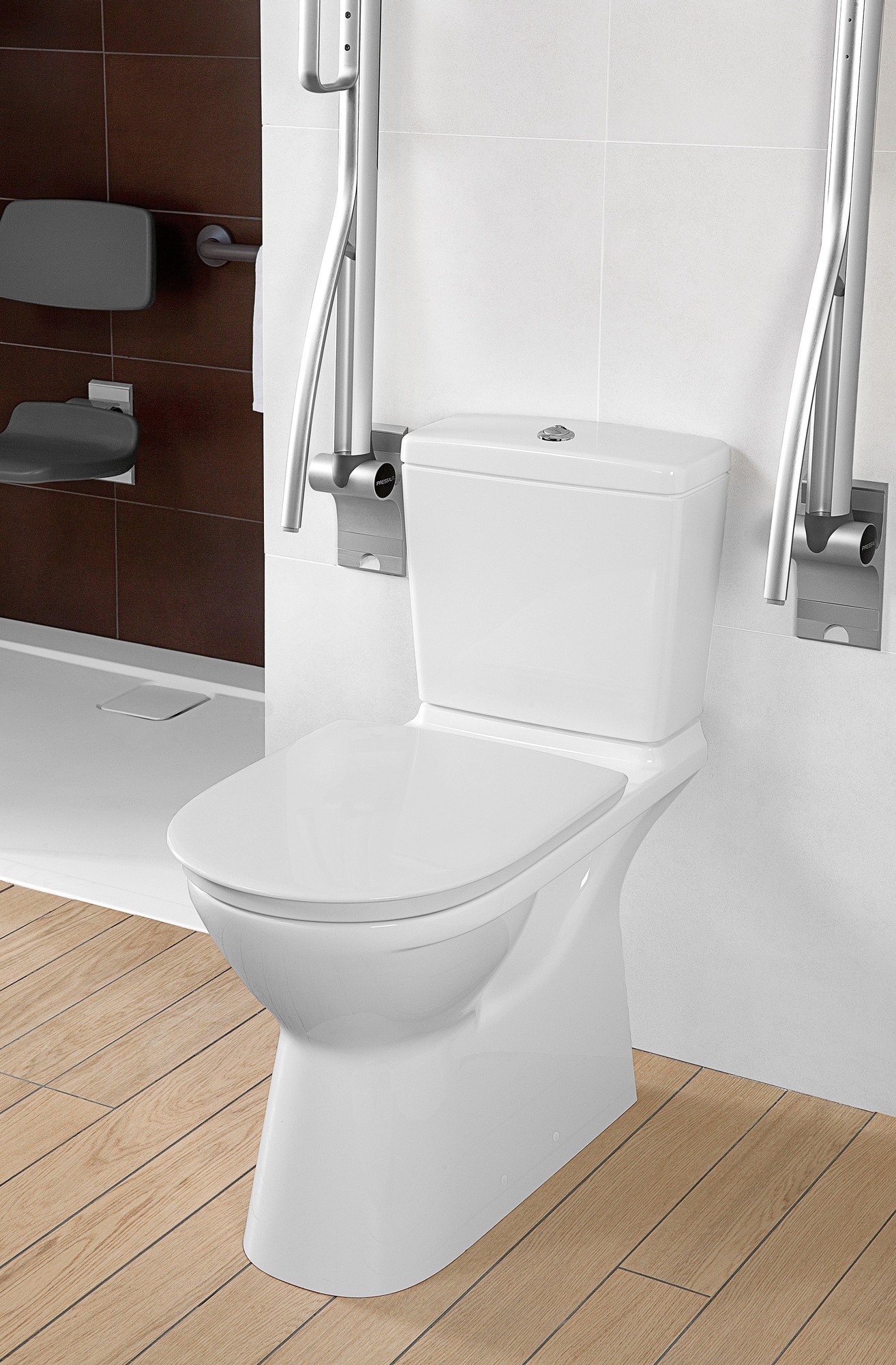 Villeroy & Boch ViCare randloos duoblok toilet wit glans