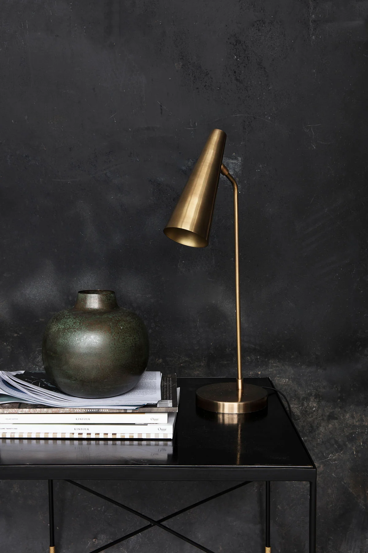 House Doctor  Precise bordlampe, messing - 21x14x52 cm