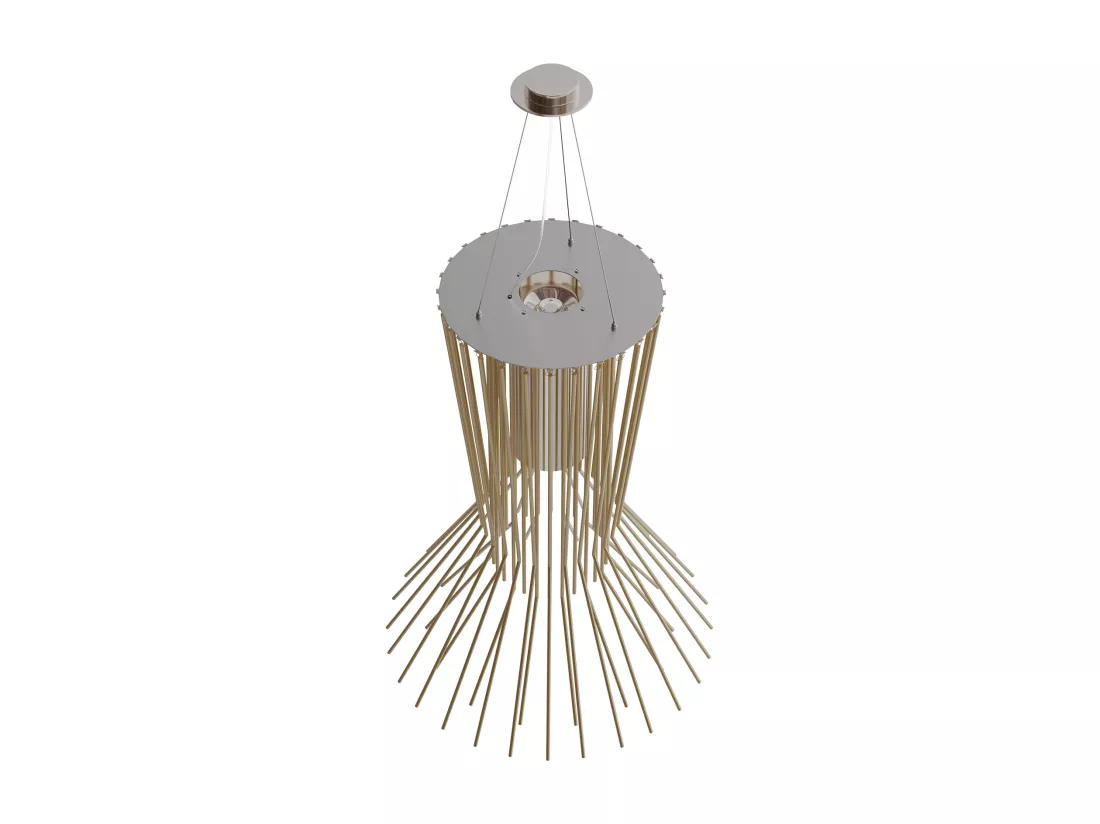 Lustre de plafond doré - Suspension design - Madison Doré