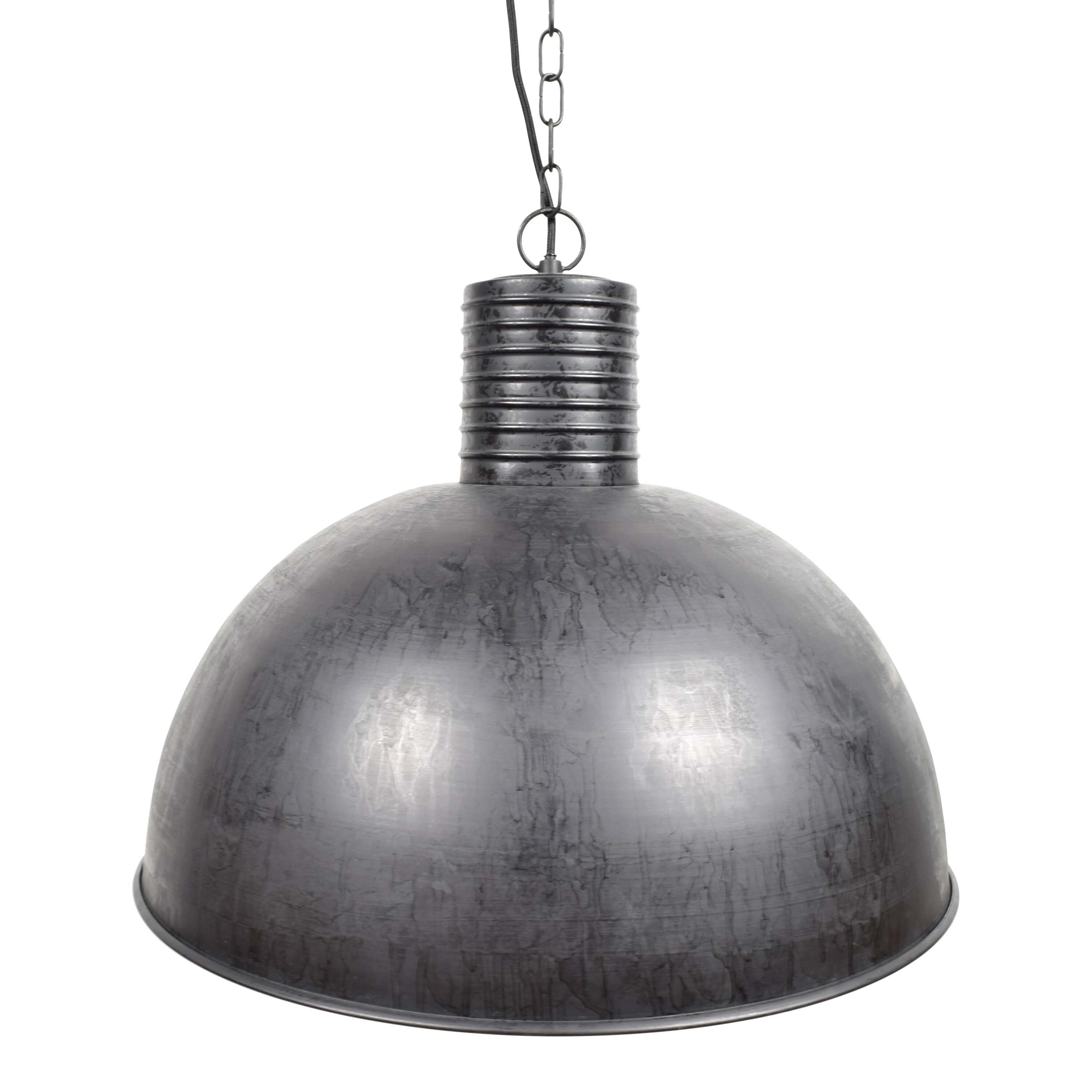 Hanglamp Dome XL Ã50cm. rough black