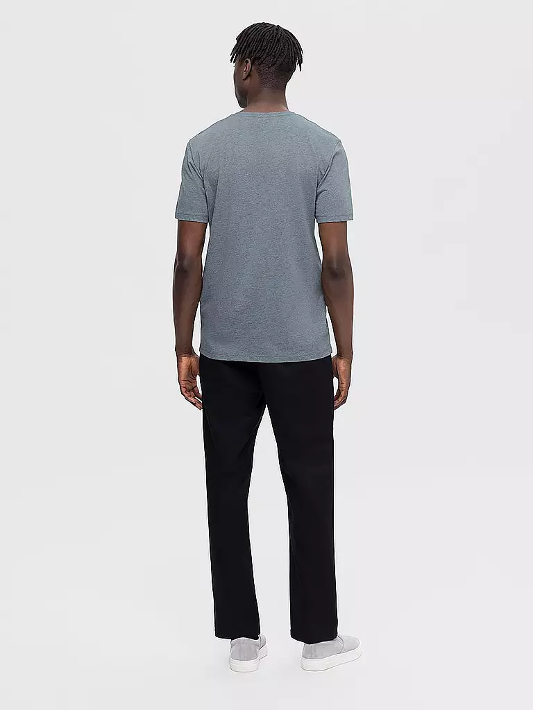 SELECTED T-Shirt SLHASPEN grau