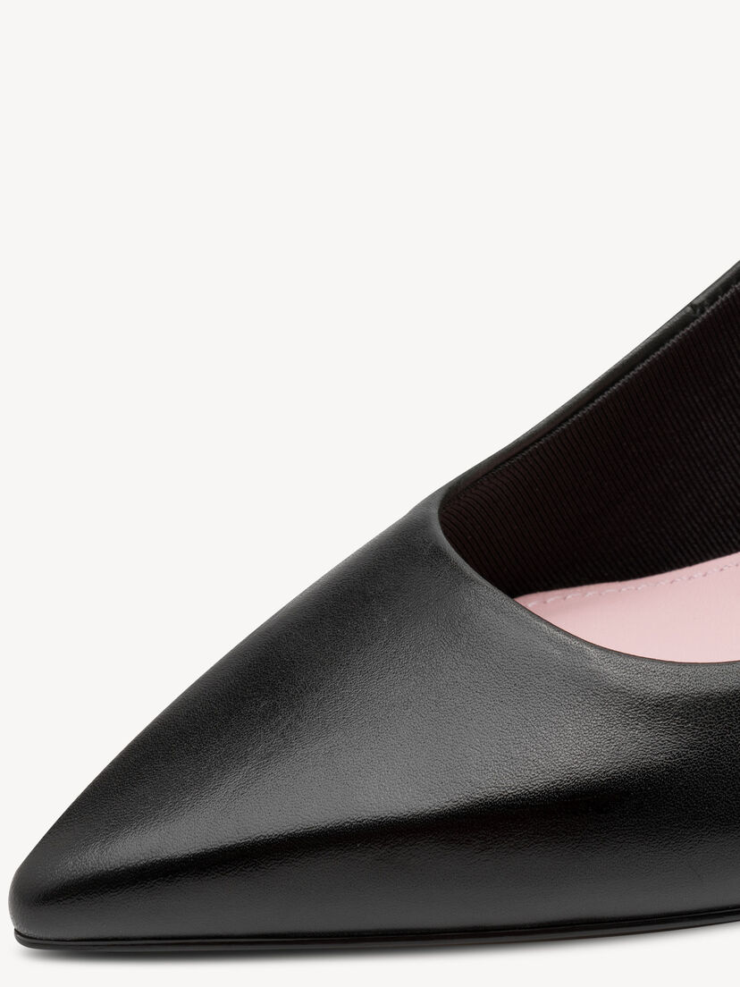 Leren Slingpumps - zwart