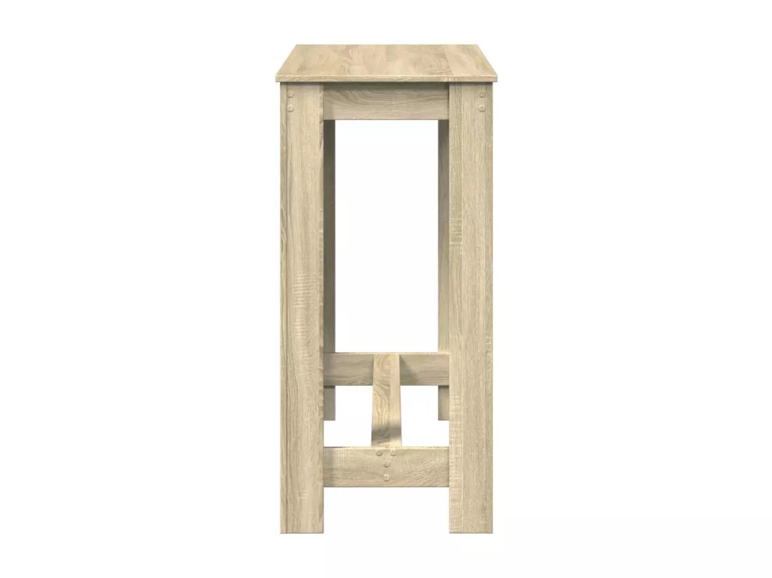 Table de bar chêne sonoma 102x50x103,5 cm bois d'ingénierie