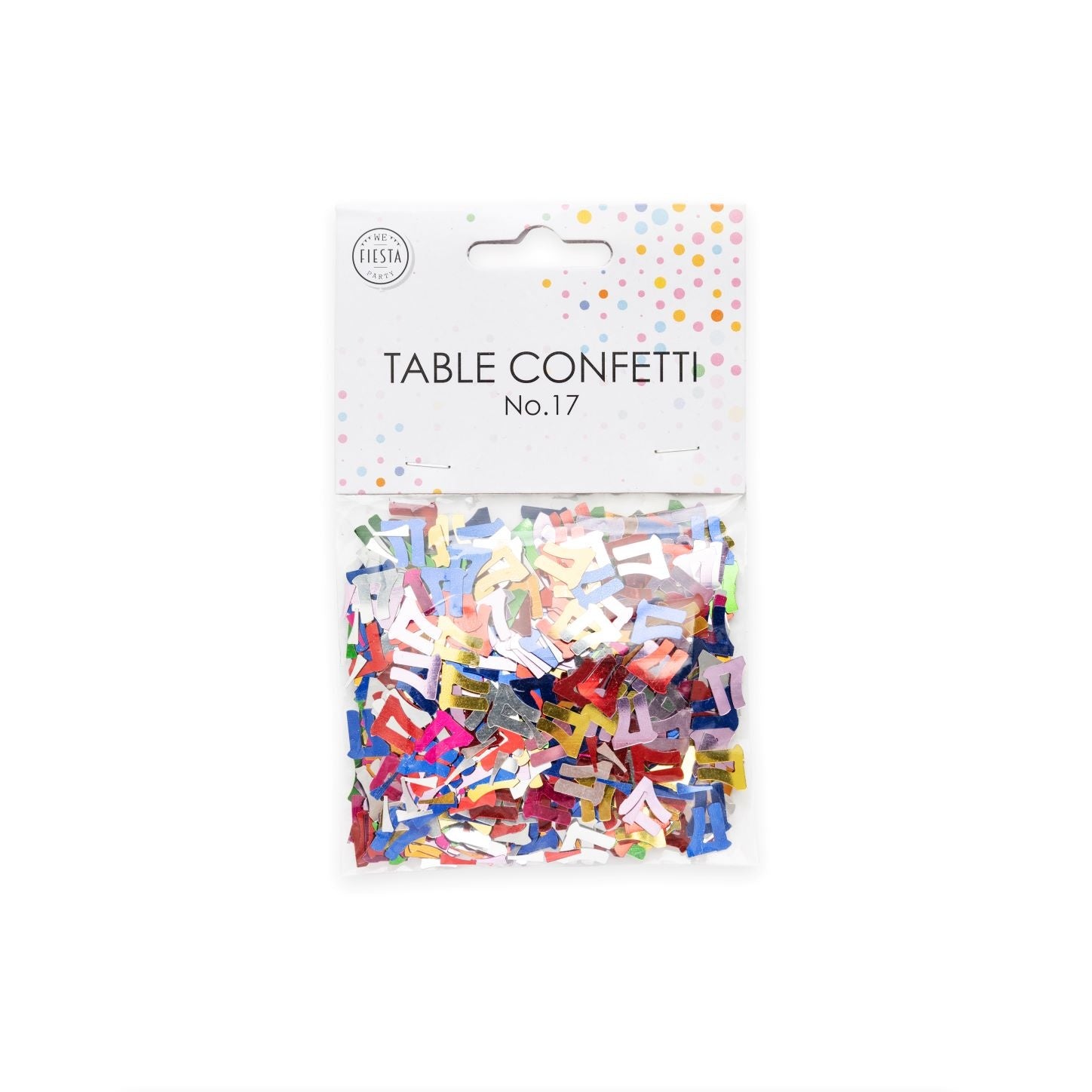 Tafelconfetti 17 Jaar Gekleurd