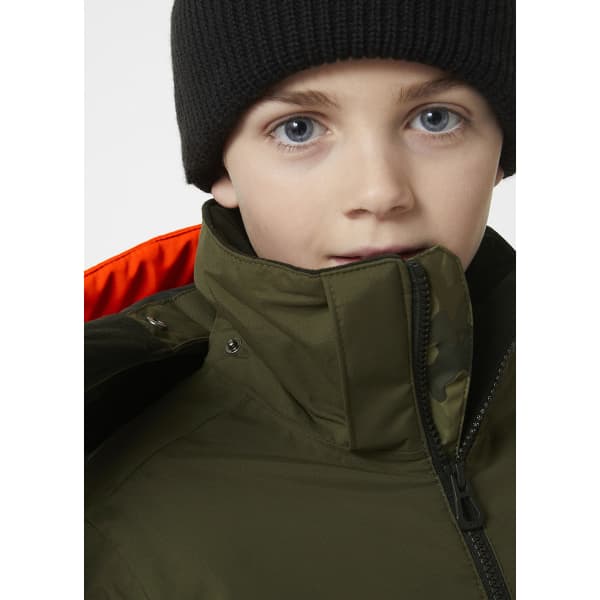 Veste de ski HELLY HANSEN JR SUMMIT JKT UTILITY GREEN