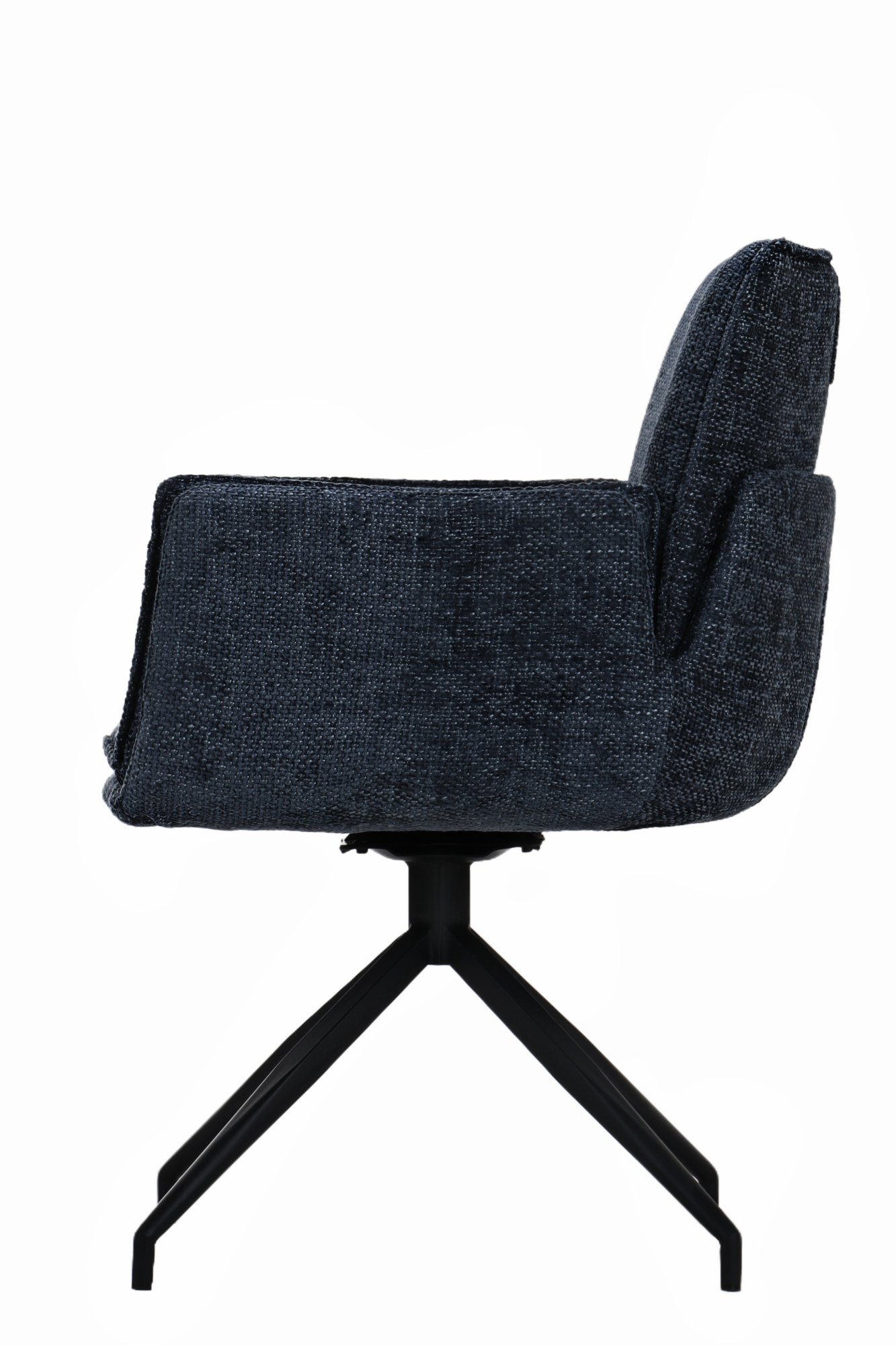Andre draaistoel stof blauw