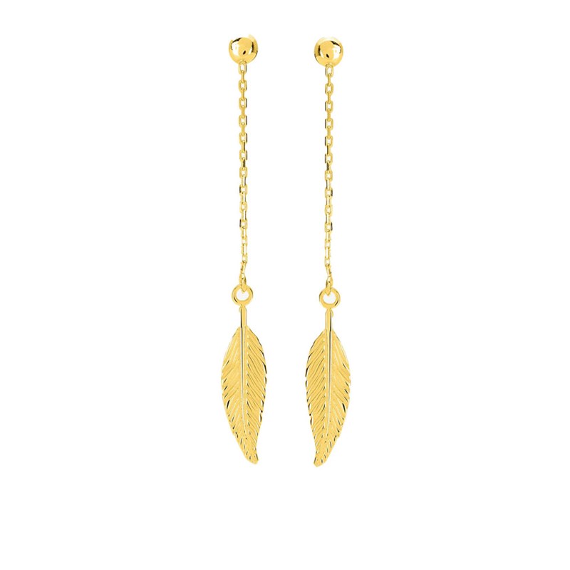 Boucles d'oreilles pendantes femme - Or 9 Carats