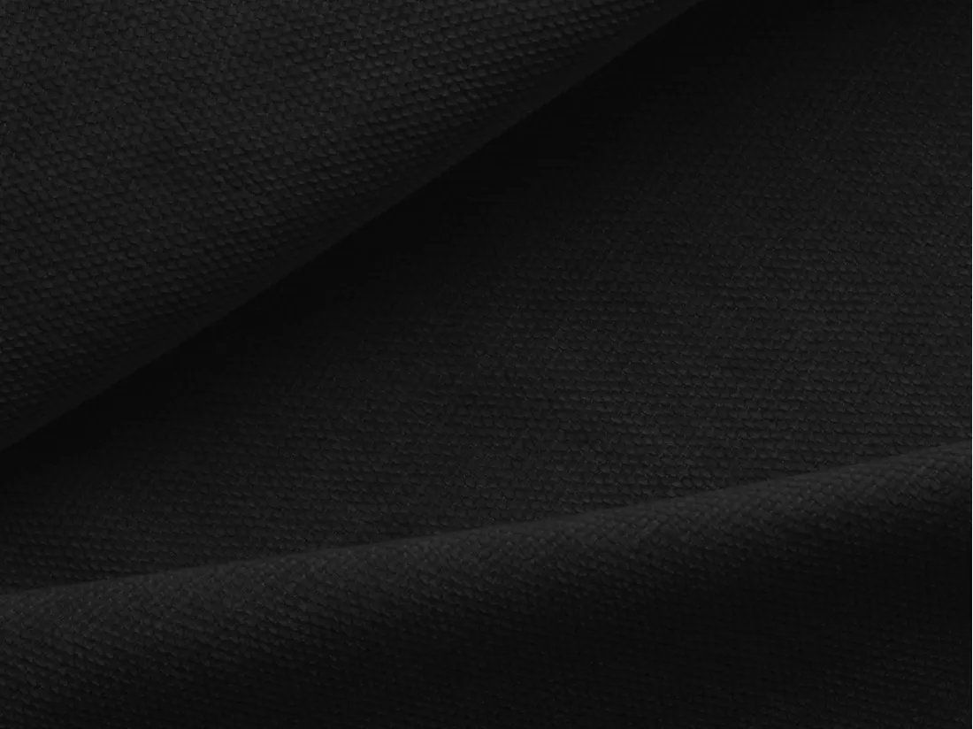 Module avec accoudoirs gauche en tissu chenille - noir - EKAHI
