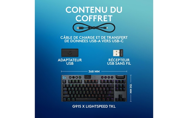 Logitech Gaming-Tastatur »G915 X Lightspeed TKL GL Tactile« ()