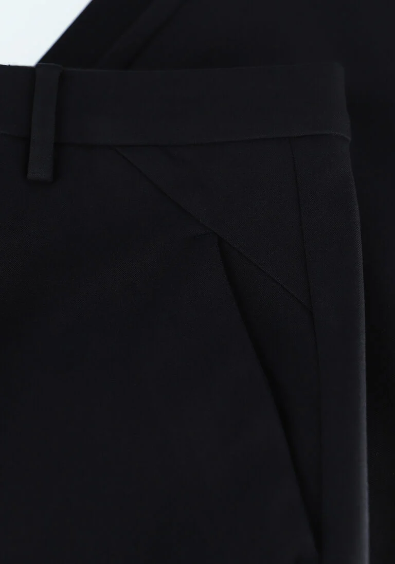 PLAIN donkerblauwe plain pantalon josh 315