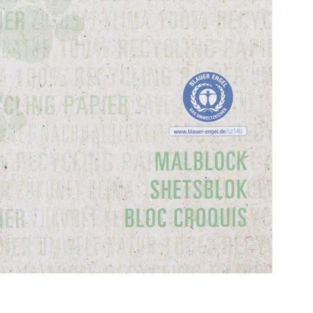 Oxford Recycling Malblock A4, 100 Blatt, blanko, 90 g/m², Optik Paper®