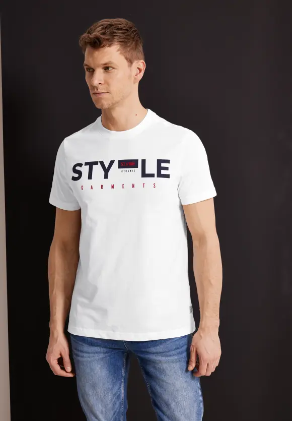T-Shirt mit Wordingprint - White