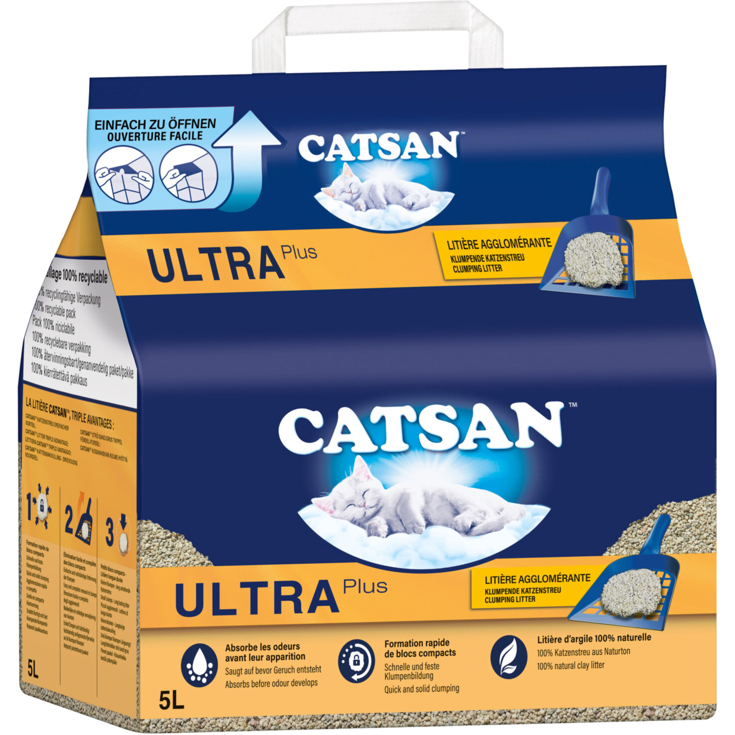 Catsan Ultra plus Katzenstreu klumpend