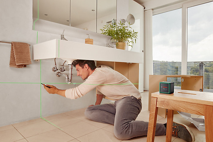 Niveau laser en croix Bosch Quigo vert 12 m