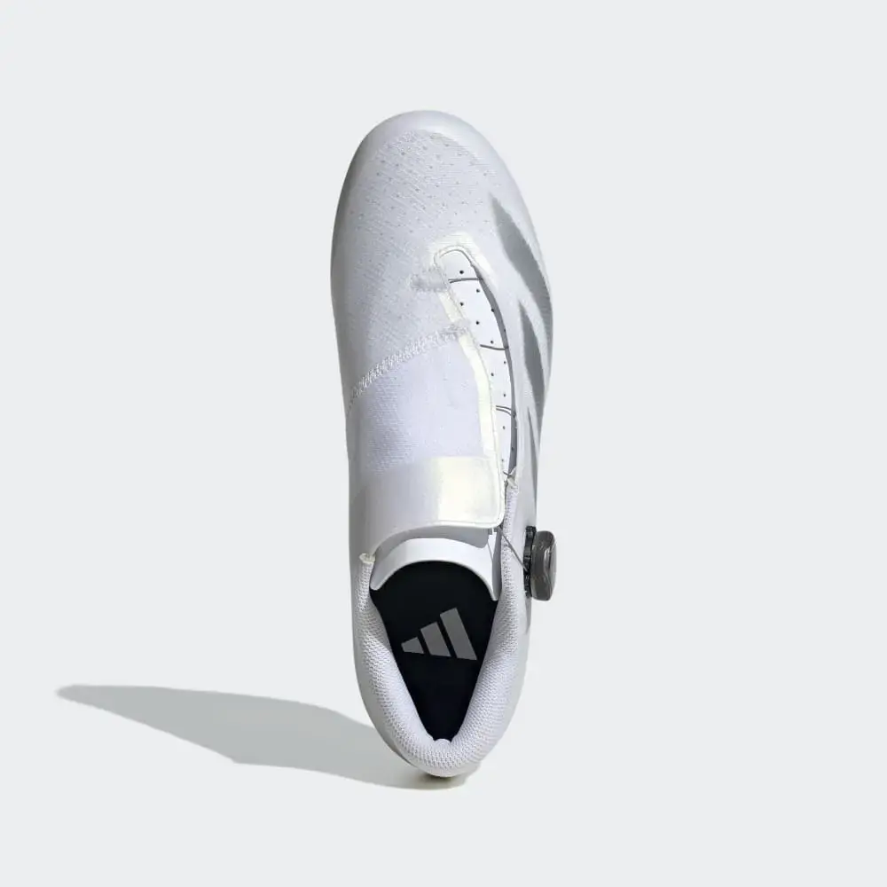 adidas Tempo 3-Stripes BOA Wielrenschoenen Wit/Zilver