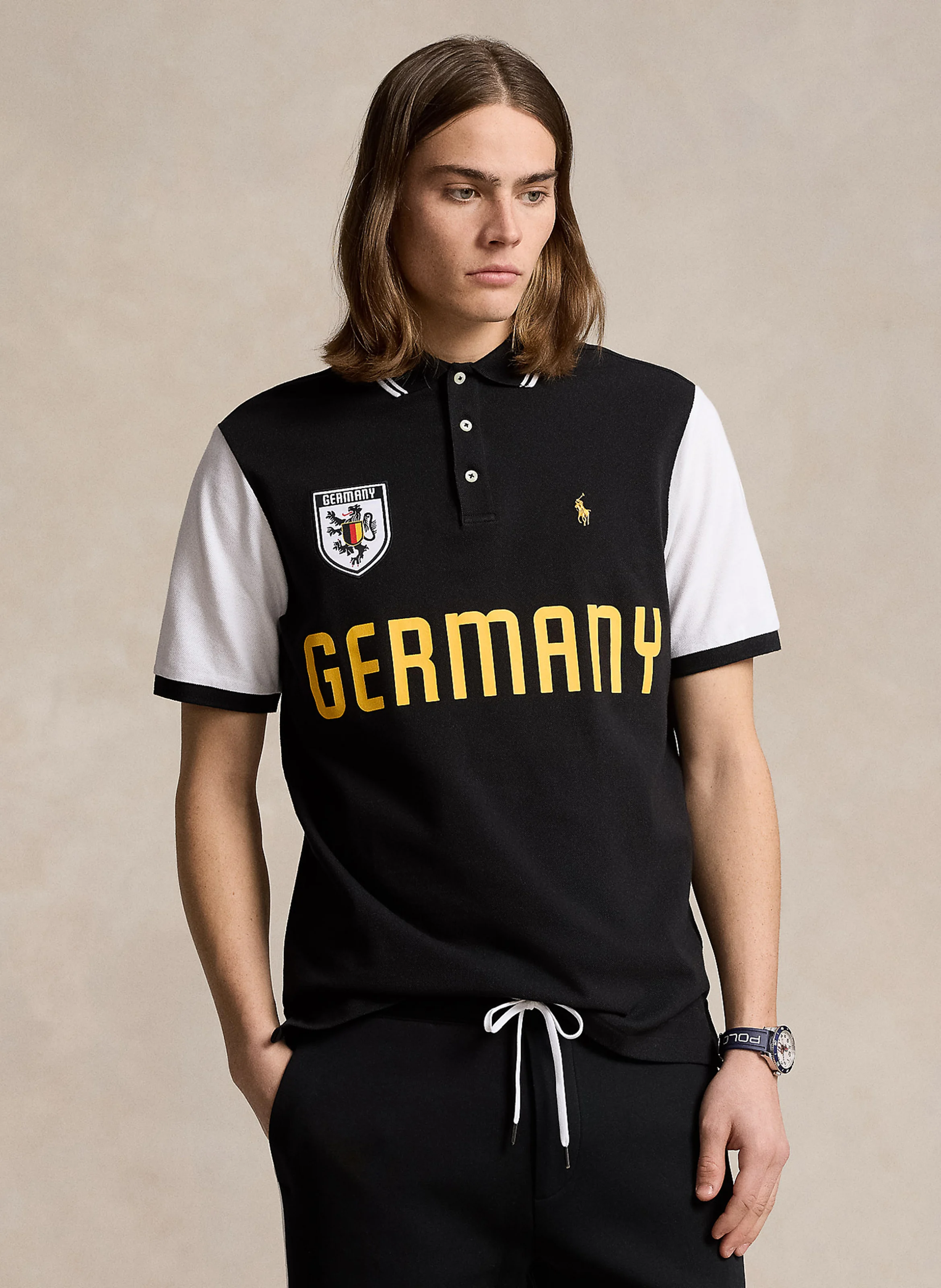 Polo en coton | Noir