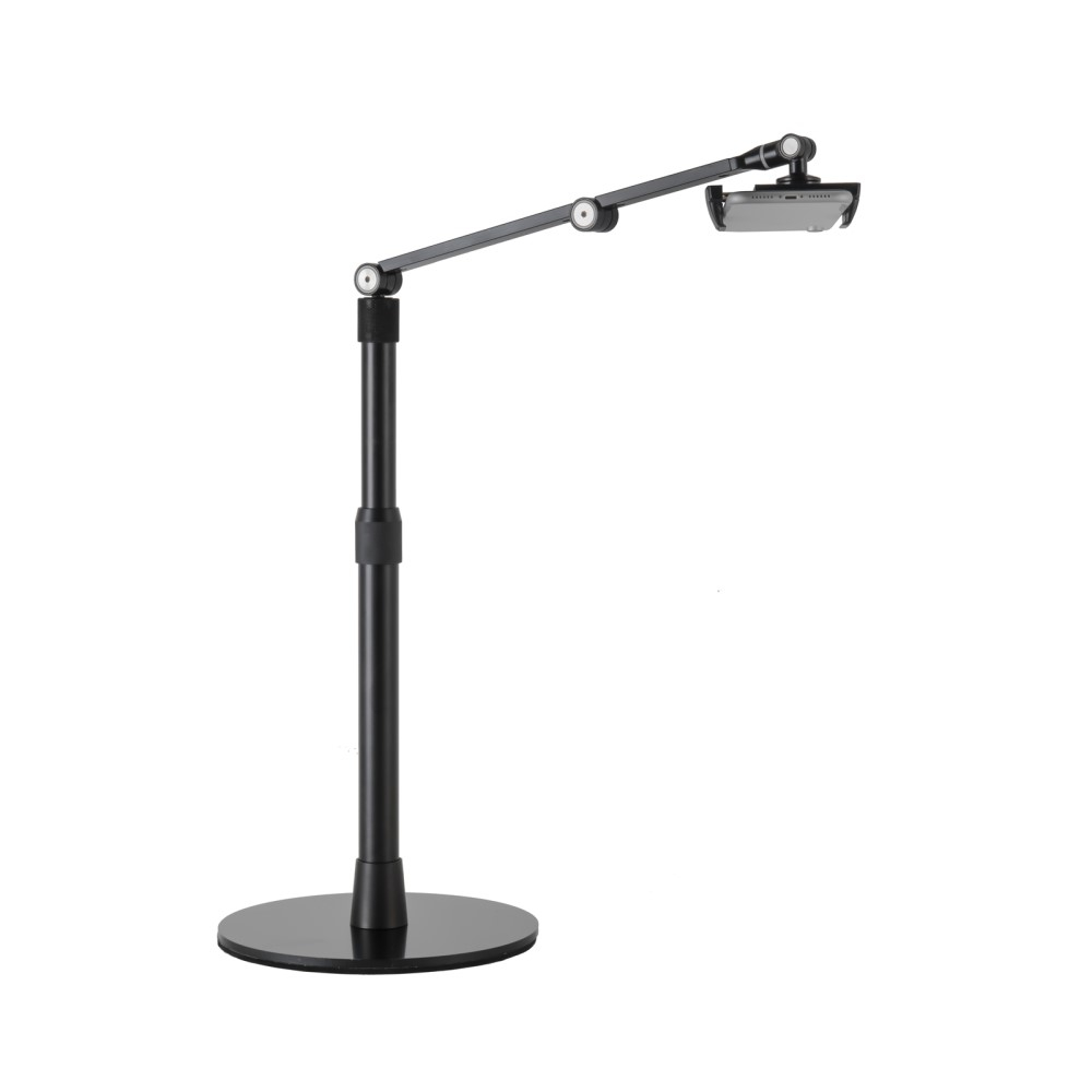 Lazy Mobile Desktop Aluminium Tisch Halterung für Smartphones - Schwarz