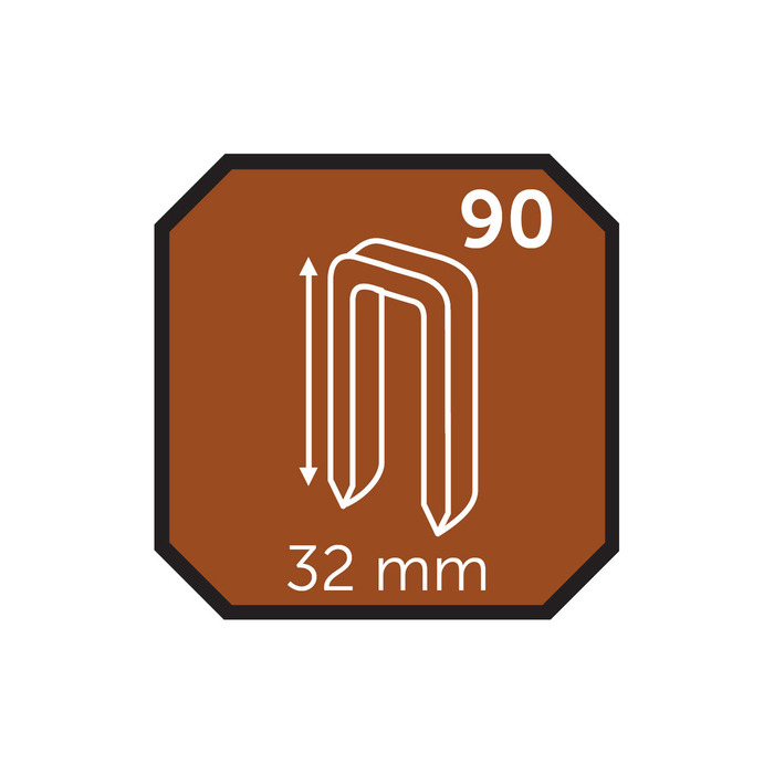 Hæfteklamme 32 mm nr. 90 5000 stk. - Probuilder