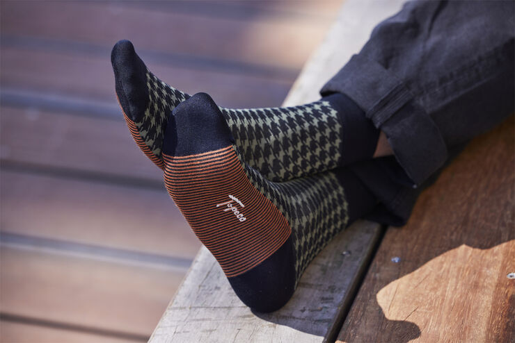 Topeco Topeco socks cotton 595 navy