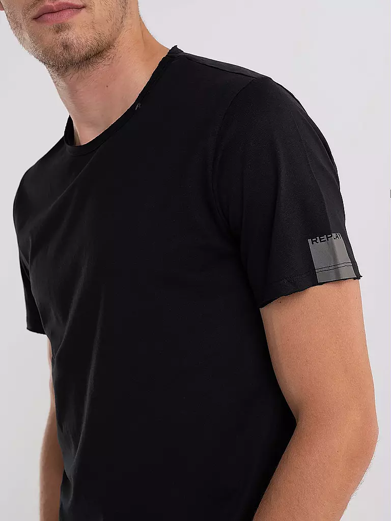 REPLAY T-Shirt  schwarz