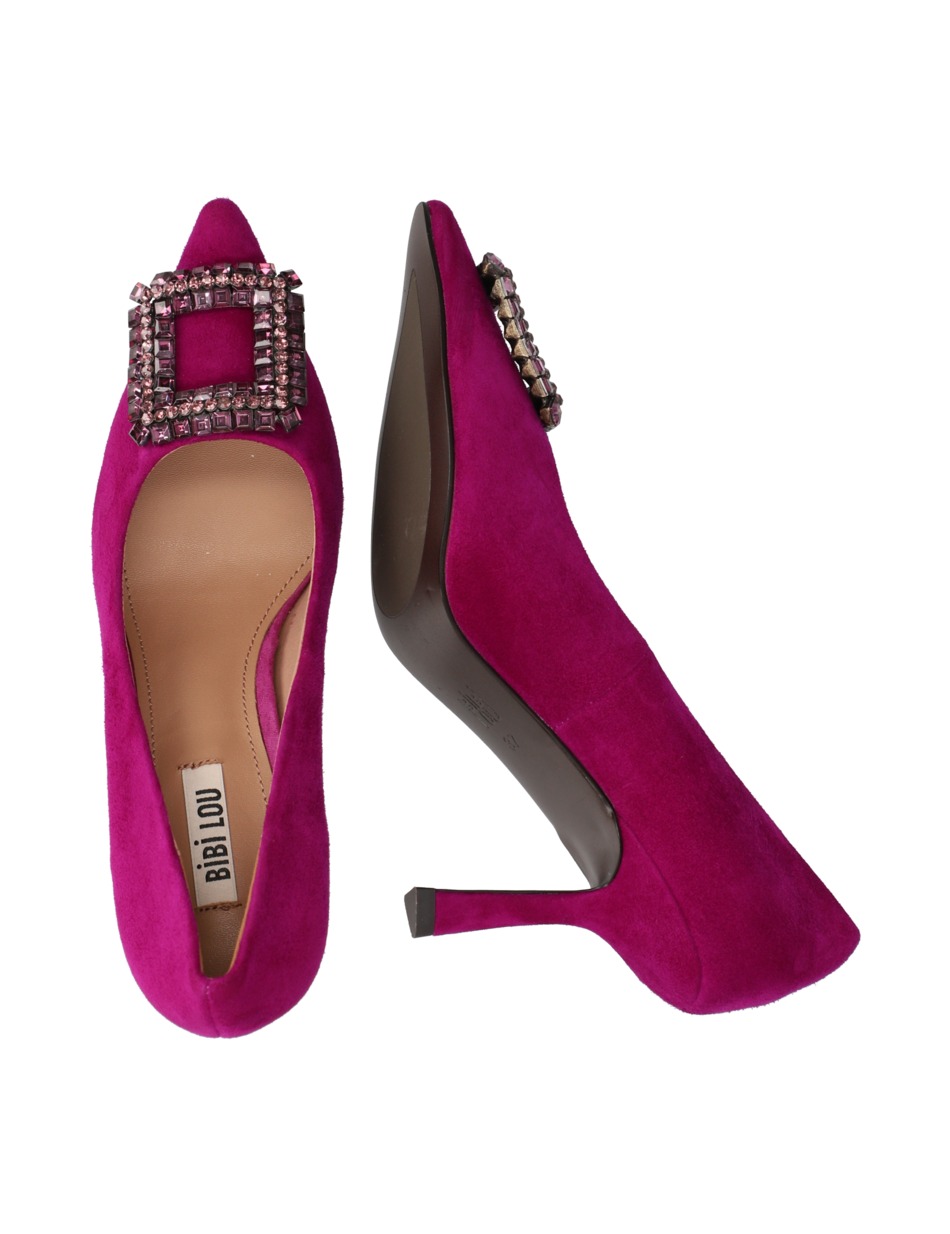 Veloursleder Pumps