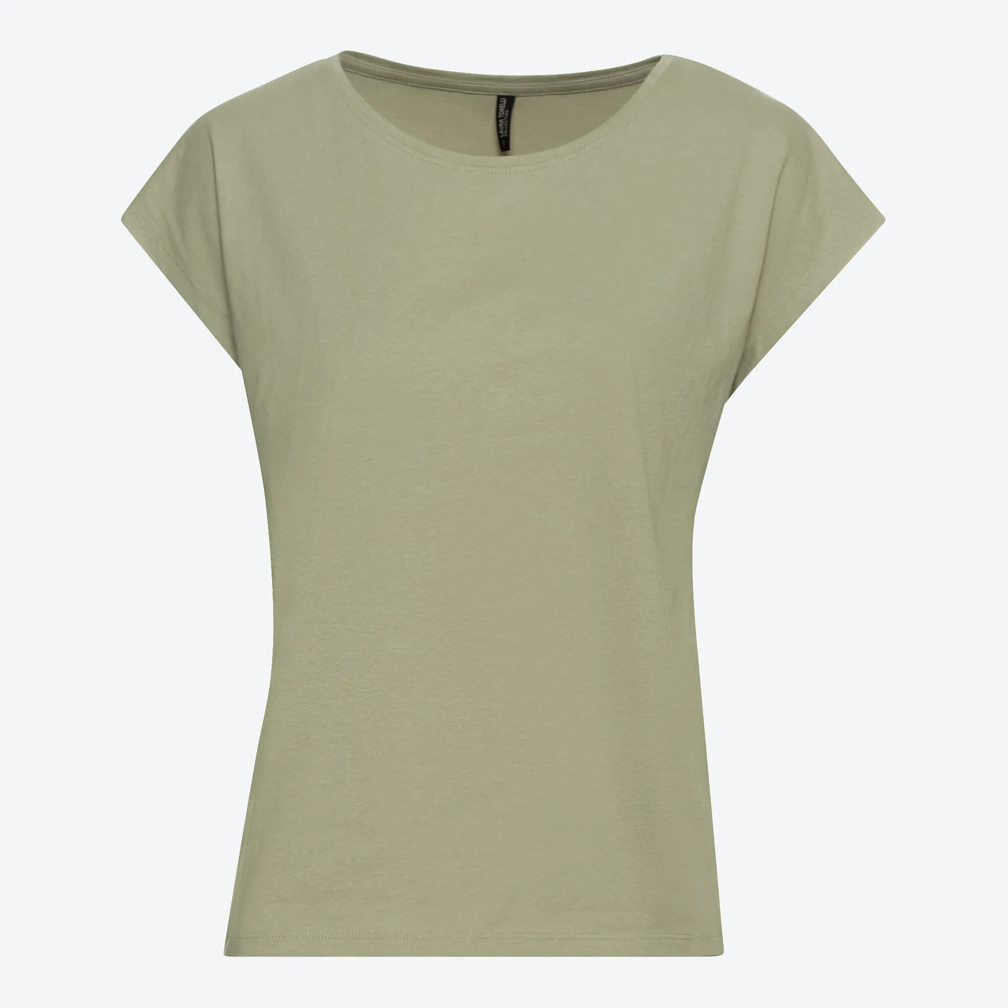 Damen-T-Shirt mit Zierknöpfen