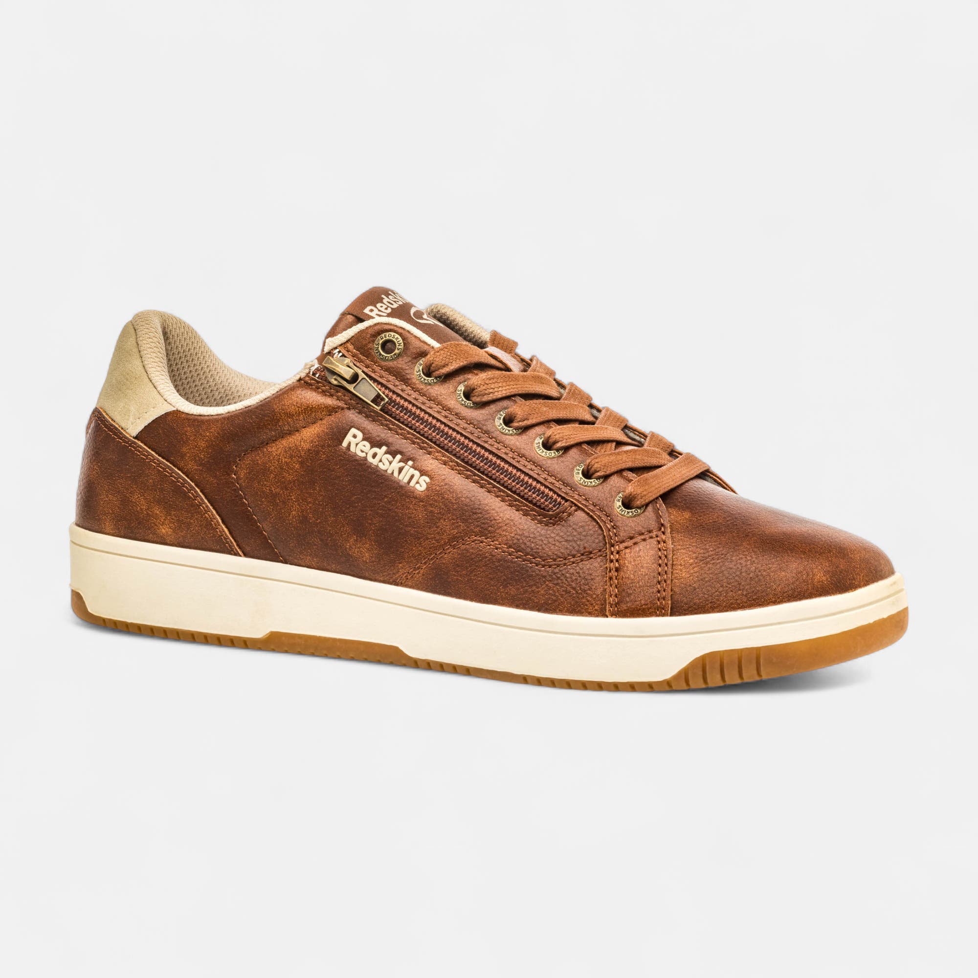 Baskets basses Homme cognac