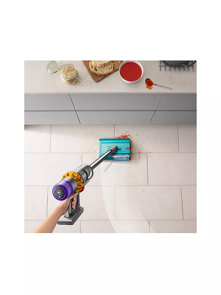 DYSON Staubsauger V15s DETECT SUBMARINE Nickel/Gelb silber