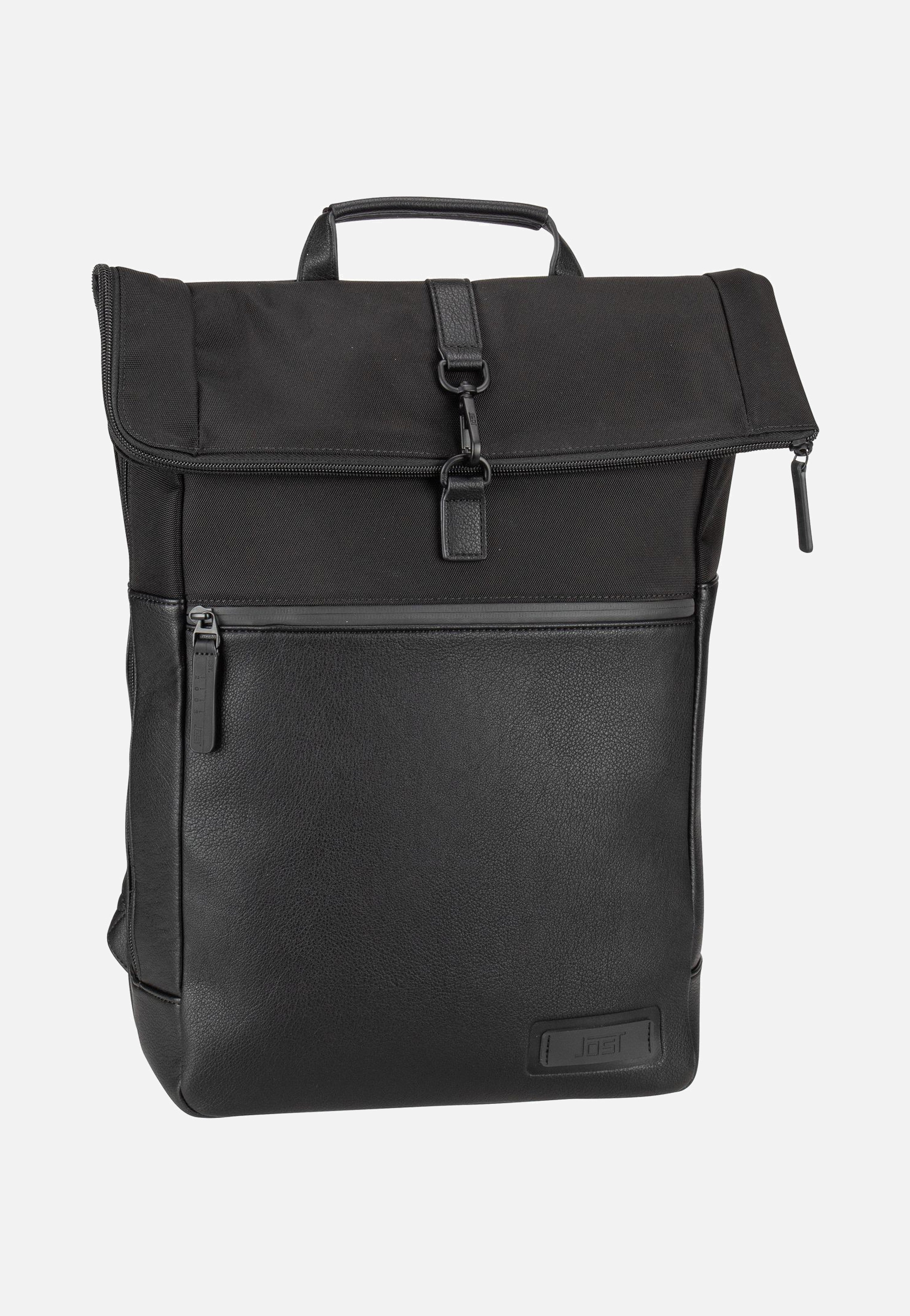 Riga Courier Black - Rolltop Rucksack