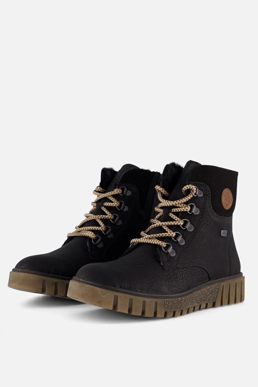 Rieker Tex Veterboots zwart Synthetisch