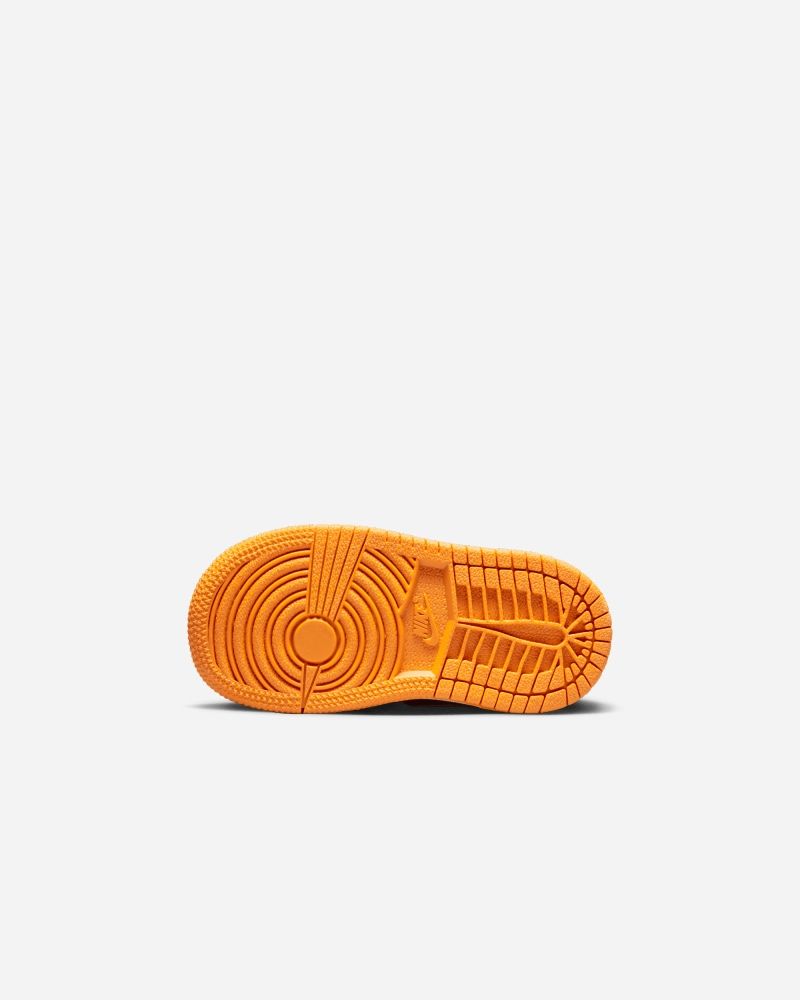 Chaussures Nike Air Jordan 1 Low SE Noir & Orange pour enfant