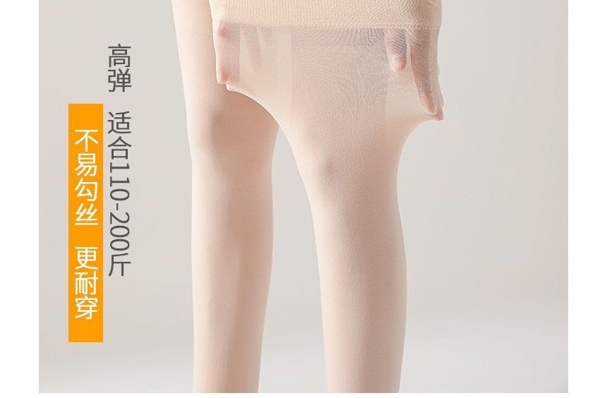 Lychee - Effen overknee sokken