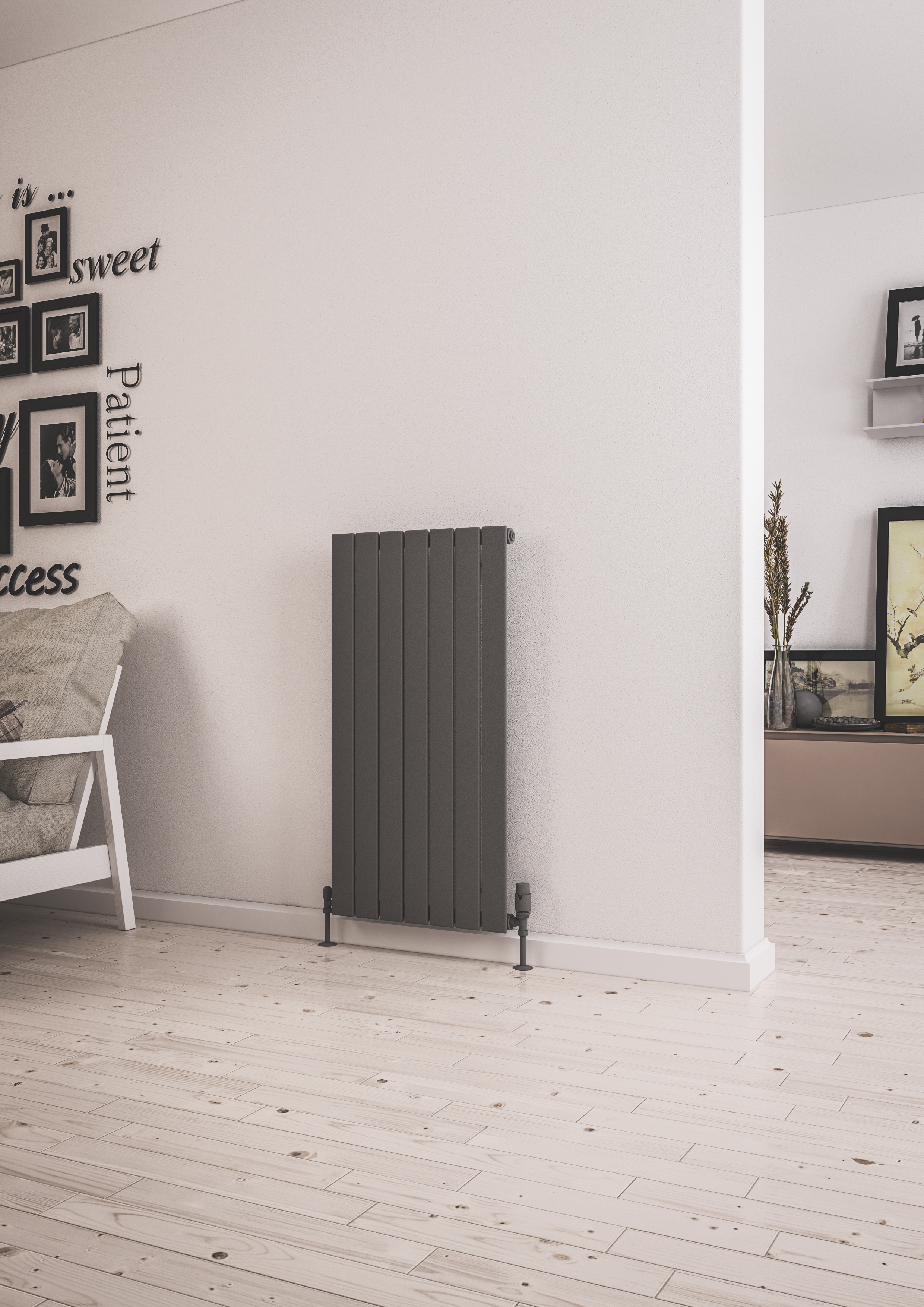 Eastbrook Addington type 10 radiator 50x100cm staal 786W antraciet
