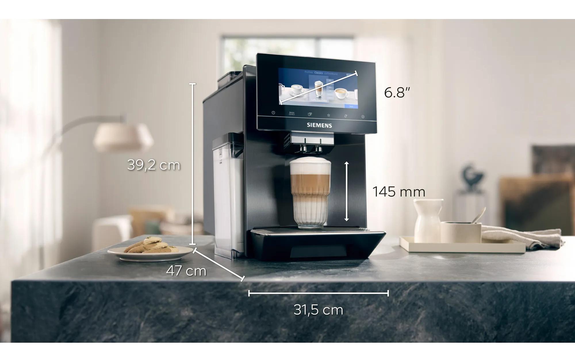 Kaffeevollautomat EQ 900 TQ907D03 Edelstahl<br>Vollautomatische Kaffeemaschine mit dualBean-Sytem für die Zubereitung zweier Kaffeekreationen
