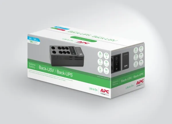 APC Back-UPS BE850G2-GR - UPS - AC 230 V - 520 Watt - 850 VA - output-stikforbindelser: 8 - sort