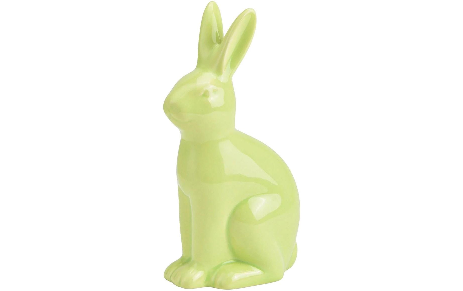 Aufsteller Hase 16 cm, GrünDekofigur