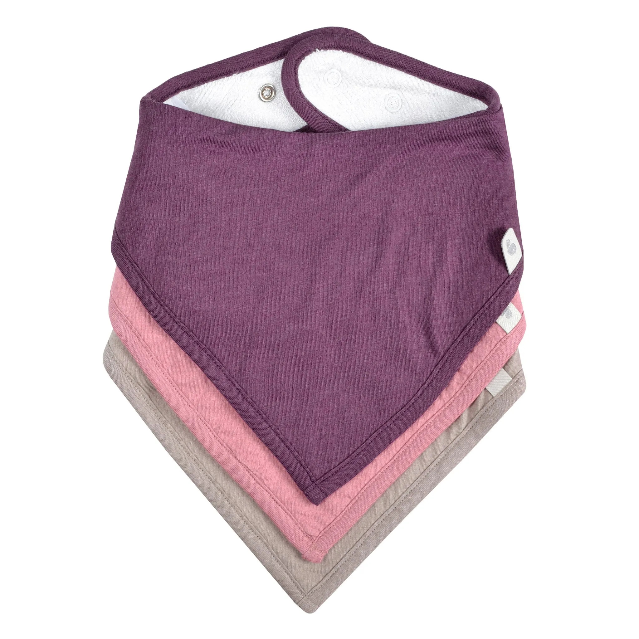 Perlimpinpin Bavoirs (3) Bambou - Porto  Lotus  Taupe
