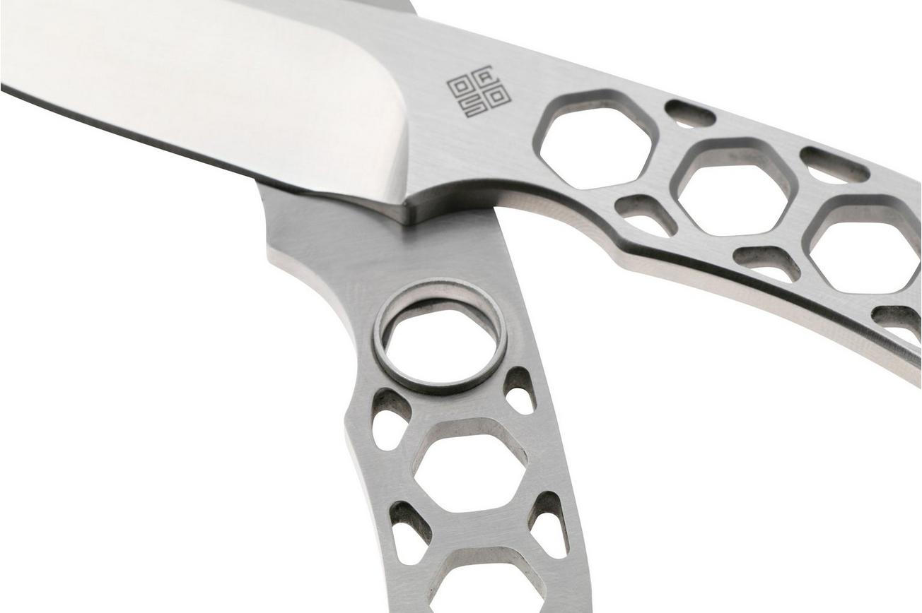 Ocaso Duo Desk Knife 80DKS Spear Point, With Stand, vaste bureaumessen, Wes Crawford design