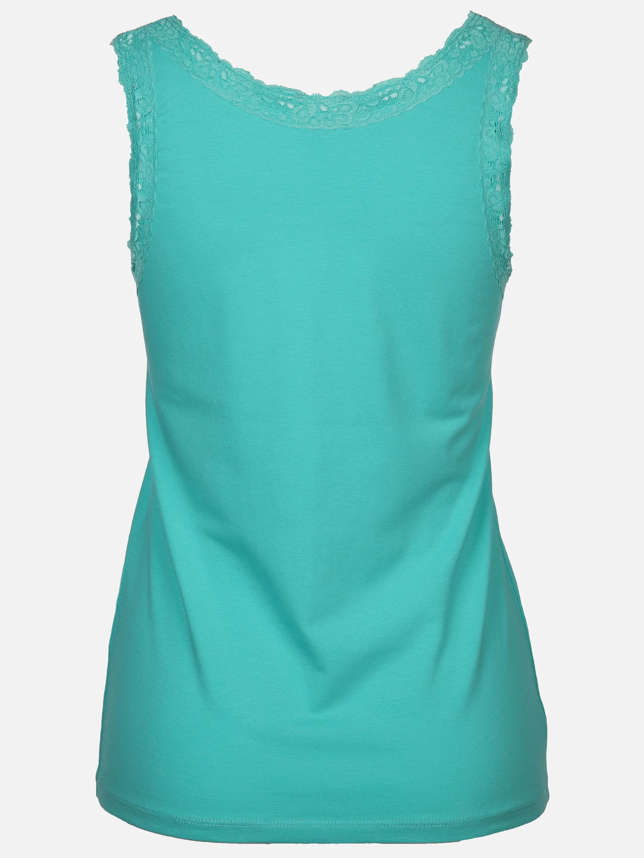 Damen Top mit Spitzenbesatz
