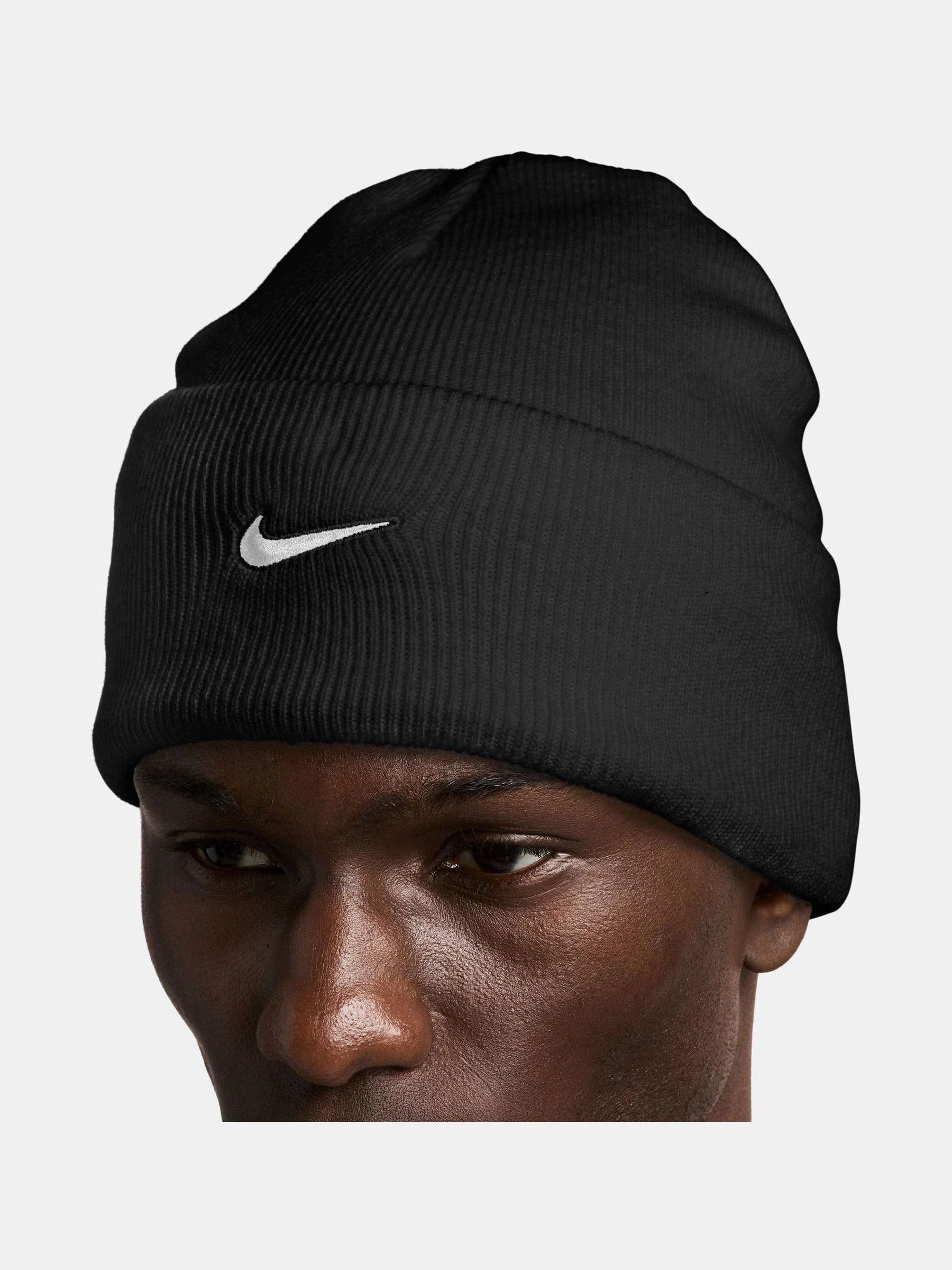 Zwart - Nike Peak Swoosh Beanie