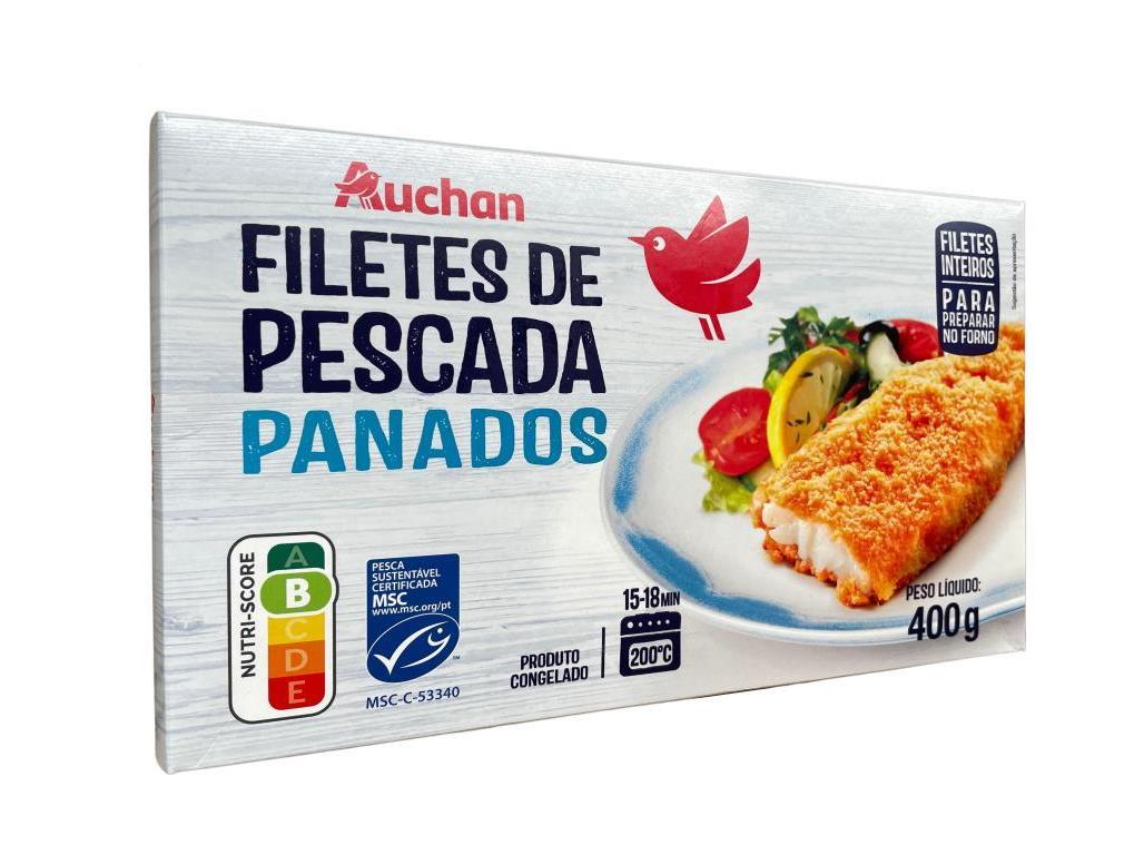 FILETES AUCHAN PESCADA MSC PANADOS 400G