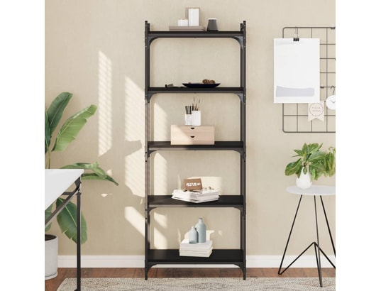 VIDAXL - Bibliothèque à 5 niveaux noir 60x30x154 cm bois d'ingénierie