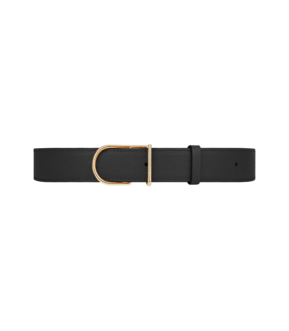 Ceinture Large Umi - Noir Grainé