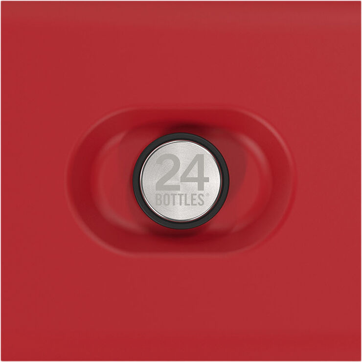24Bottles Lunchbox - Stone Finish - Hot Red Rød