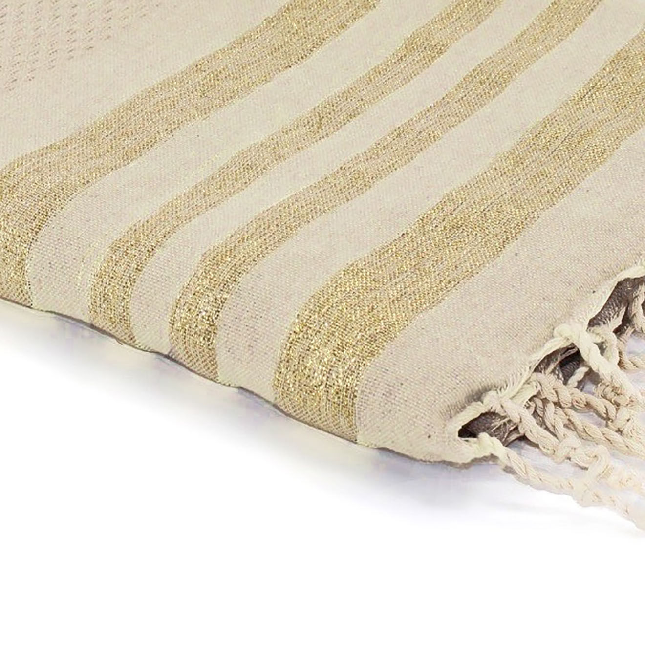 Febronie Fouta Nid d'Abeille Hamptons beige - 100x200 cm