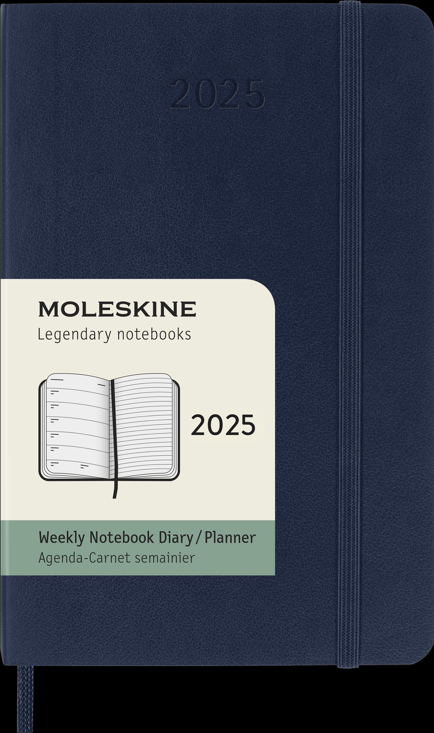 Moleskine 12 Monate Wochen Notizkalender 2025, Pocket/A6