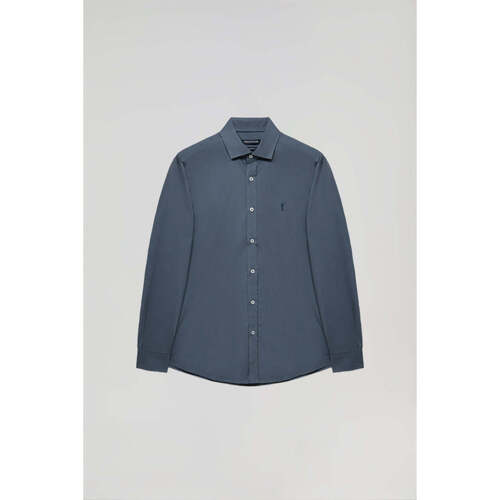 Polo Club - RIGBY GO SHIRT SLIM POPLIN Azul