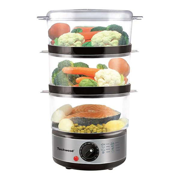 Cuiseur vapeur compact 3 paniers 6 L TCV-364 Techwood
